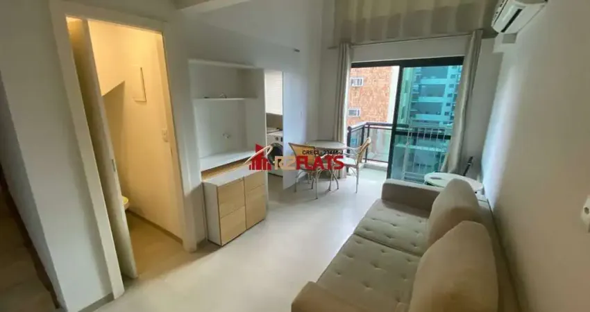 Flat com 1 quarto para alugar na Avenida Ibijaú, 355, Moema, São Paulo