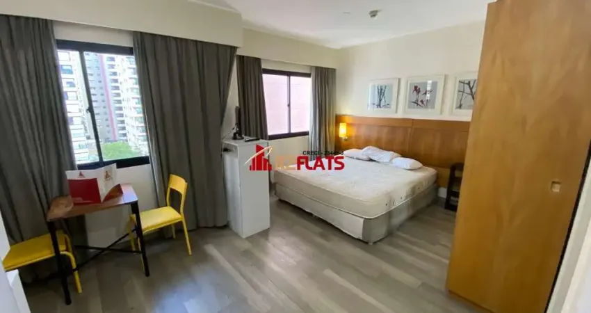Flat com 1 quarto para alugar na Avenida Rouxinol, 57, Moema, São Paulo