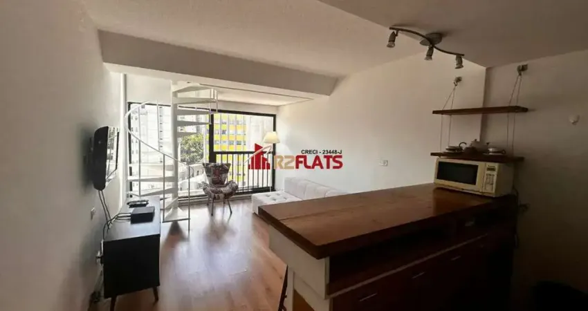 Flat com 1 quarto para alugar na Rua Carlos Sampaio, 157, Bela Vista, São Paulo