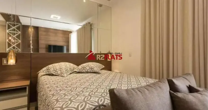 Flat com 1 quarto para alugar na Rua Henri Dunant, 1066, Brooklin, São Paulo