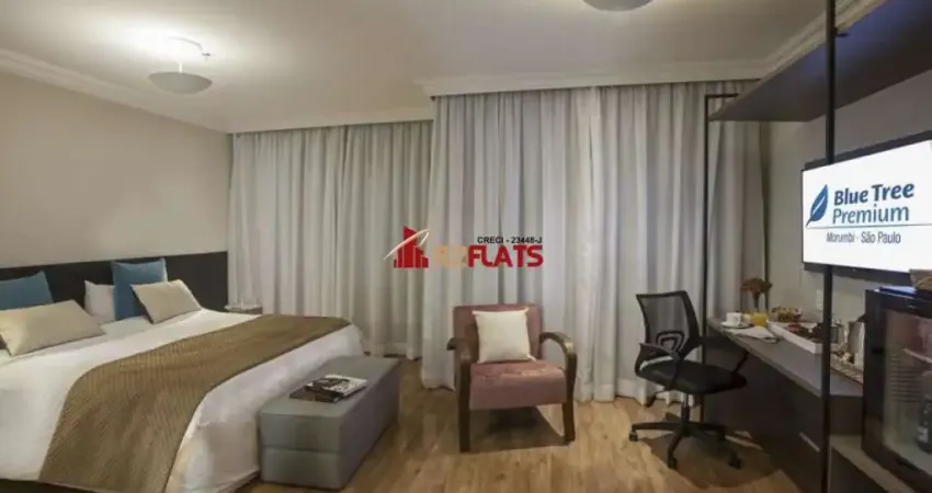 Flat com 1 quarto à venda na Avenida Roque Petroni Júnior, 1000, Morumbi, São Paulo