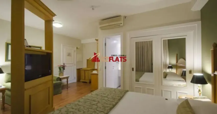 Flat com 1 quarto à venda na Avenida Jandira, 501, Moema, São Paulo