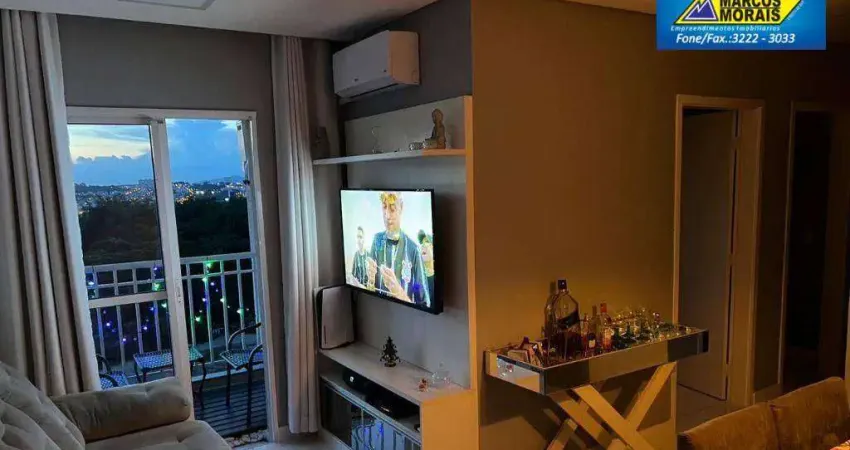 Apartamento com 2 dormitórios para alugar, 57 m² por r$ 2.986,00/mês - jardim são carlos - sorocaba/sp