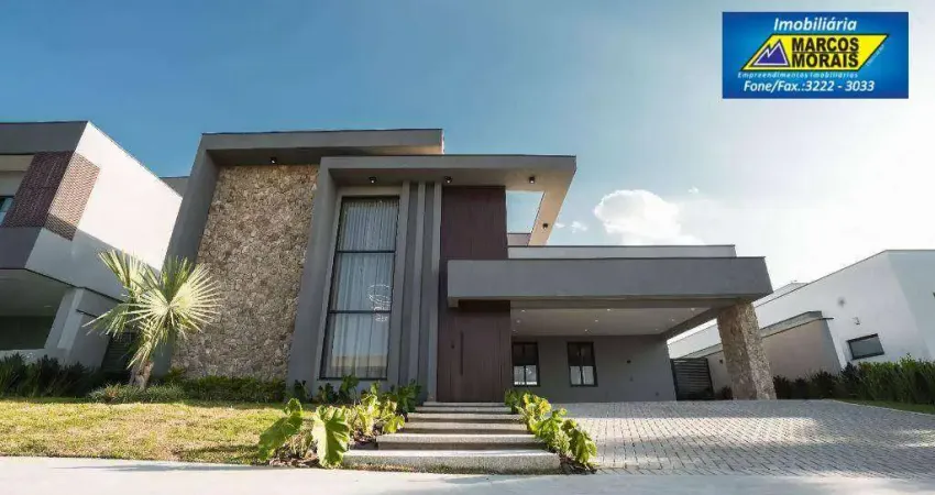 Belíssima casa térrea com 4 suítes, área construída 456,08m², r$ 5.290.000,00.mobiliada e decorada.