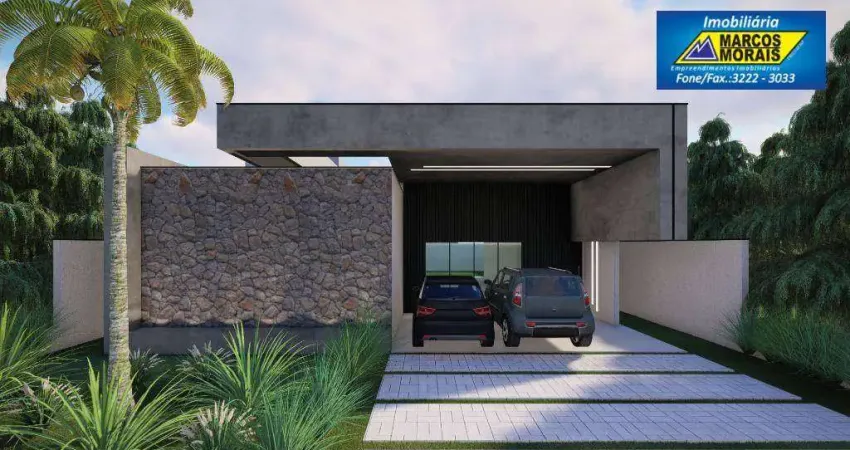 Maravilhosa casa térrea com ambientes integrados sala dois ambientes, cozinha, espaço gourmet, 4 suítes.