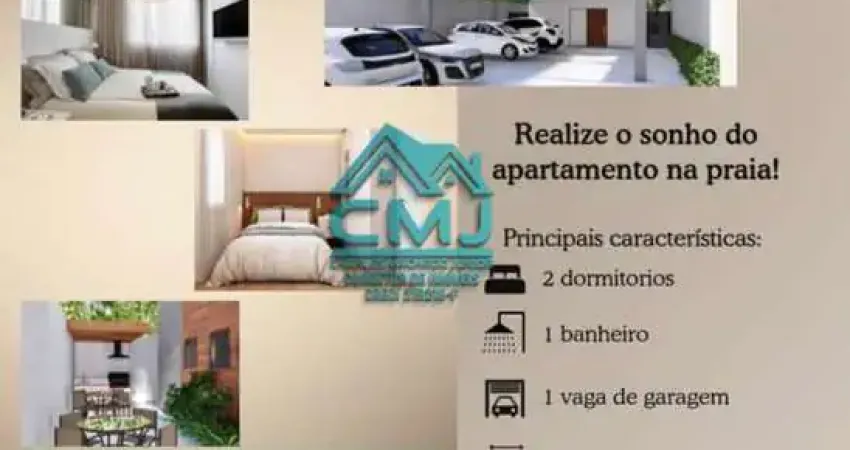 Apartamento para Venda em Caraguatatuba, Massaguaçu, 2 dormitórios, 1 banheiro, 1 vaga