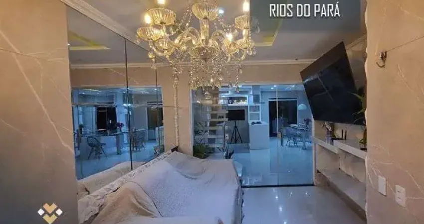 Casa no cond. moradas club rios do pará - levilândia - ananindeua/pa