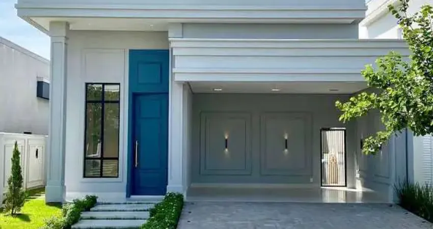 Casa térrea estilo neoclássico no condomínio belvedere 2 - cuiabá-mt  3 suítes  automação alexa  piscina  r$1.800.000