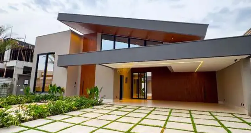 Luxuosa casa térrea no condomínio supremo itália: 4 suítes, espaço gourmet, piscina e automação em cuiabá/mt!