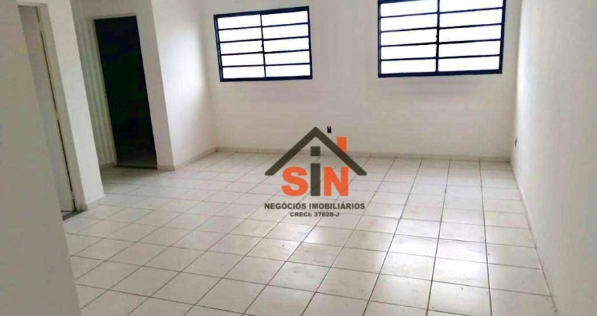 Apartamento com 1 dormitório para uso Residencial ou Comercial,, 94 m² por R$ 1.690/mês - Vila Suissa - Mogi das Cruzes/SP