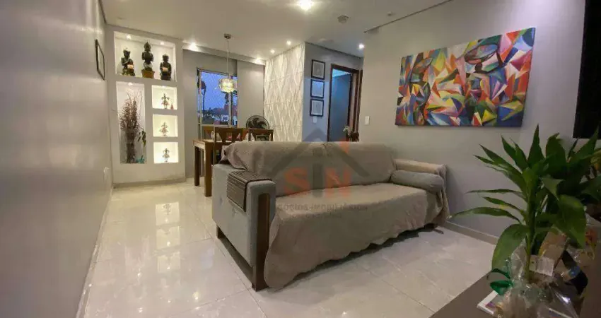 Apartamento com 2 dormitórios à venda, 55 m² por r$ 350.000 - vila paulista - guarulhos/sp
