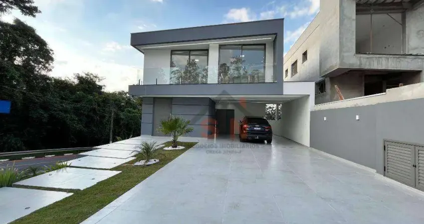 Sobrado com 4 dormitórios à venda, 345 m² por r$ 3.600.000,00 - condomínio real park - arujá/sp