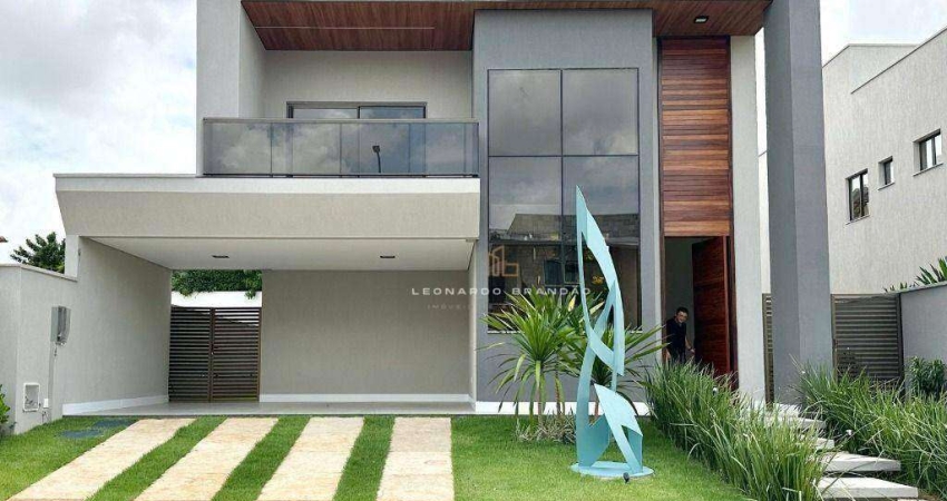 Duplex novo com 4 suítes e lazer completa no Condomínio Jardins Ibiza.