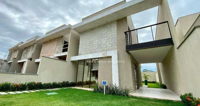 Beleza, conforto e lazer à beira da lagoa. casa duplex nova com 3 suítes