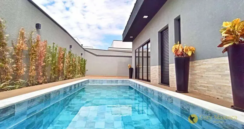 Coisa Linda! Espetacular sobrado com piscina e 4 suítes, à venda por R$1.700.000 - Condomínio Central Parque - Salto/SP