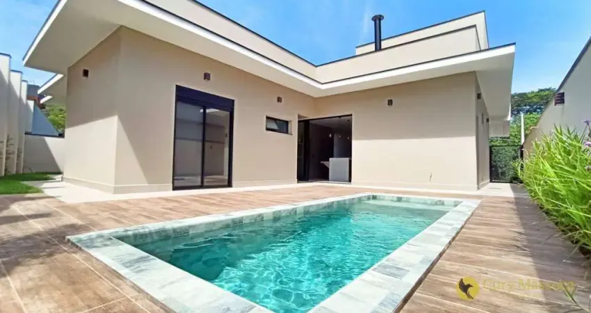 Extraordinária casa térrea com Piscina, 3 suítes e vista permanente para área verde, à venda por R$ 2.200.000 - Cond Portal dos Bandeirantes -Salto/SP
