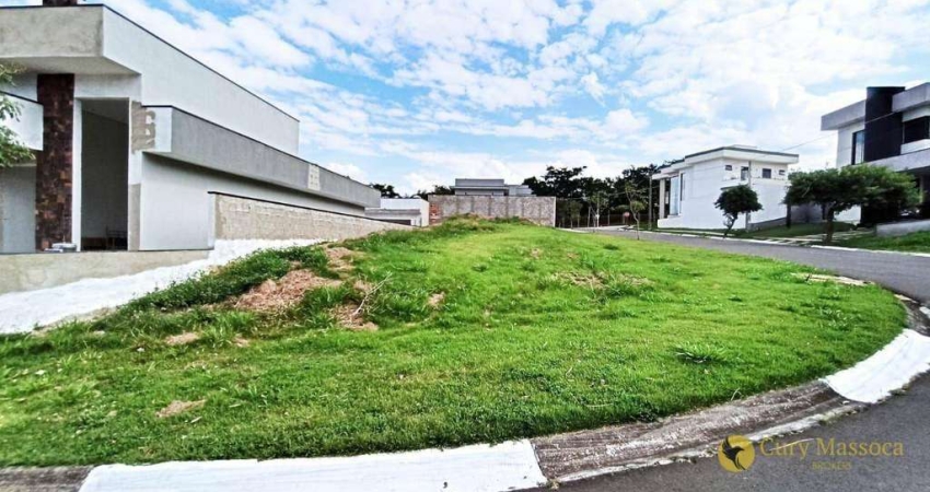 Sensacional lote de esquina com 455m² e topografia TOP, à venda por R$ 325.000 - Condomínio Mirante dos Ipês - Salto/SP
