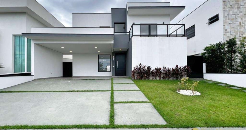 Lindo Pôr do Sol! Magnífica casa moderna com vista livre, 3 suítes e escritório, à venda por R$1.490.000 - Residencial Central Parque - Salto/SP