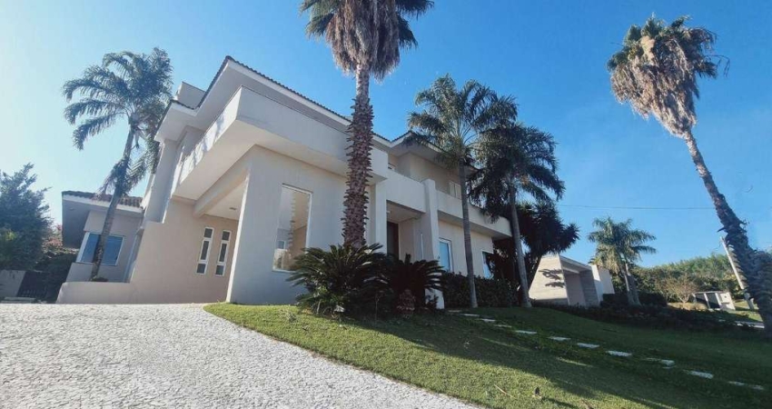 Luxuosa casa neoclássica com 4 suites, piscina, spa, sauna e muito mais