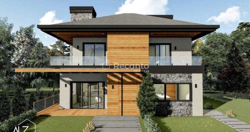 CASA COM 5 DORMITÓRIOS À VENDA, 400 M²  - VILA SUÍÇA - GRAMADO/RS