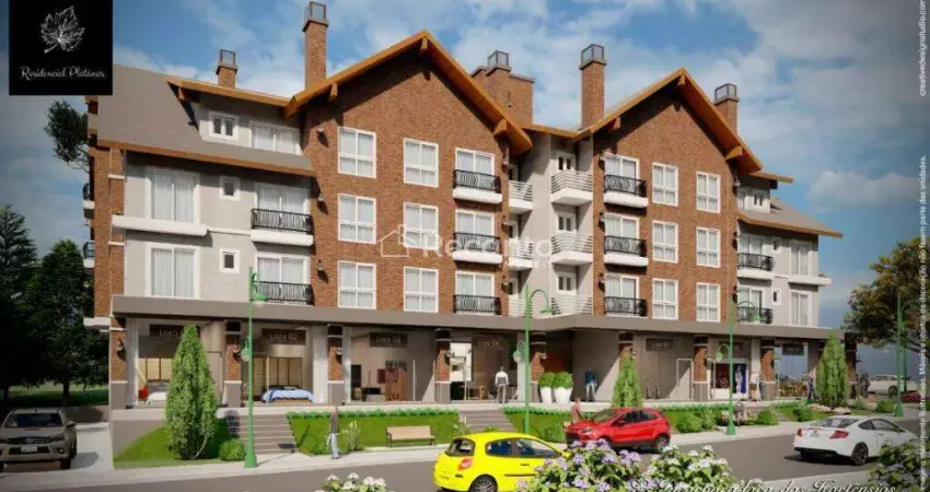 Apartamento com 2 dormitórios à venda, 85 m² - avenida central - gramado/rs