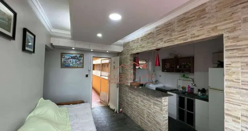 Apartamento com 1 dormitório à venda, 50 m² por R$ 175.000,00 - Balneario Oceanópolis - Mongaguá/SP