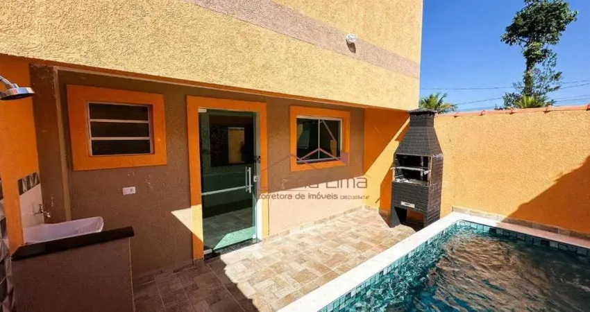 Sobrado com 2 dormitórios à venda, 59 m² por R$ 304.000,00 - Cibratel II - Itanhaém/SP