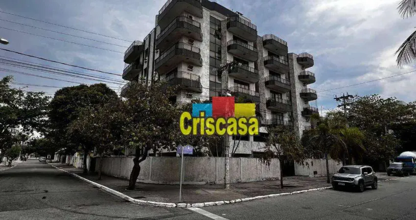 Apartamento com 3 dormitórios para alugar, 124 m² por R$ 3.138,00/mês - Braga - Cabo Frio/RJ