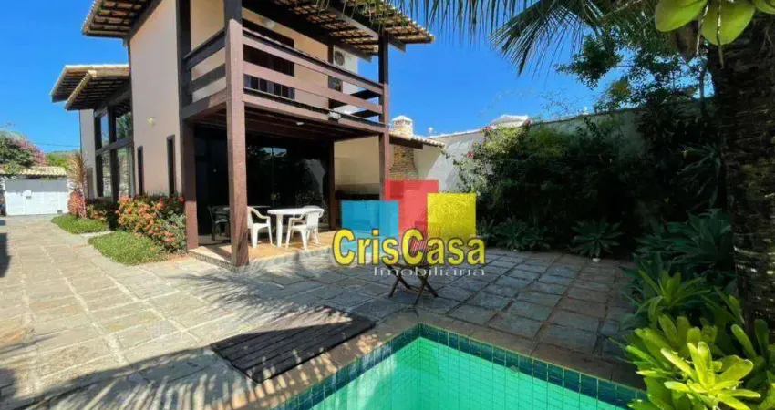 Casa com 3 dormitórios, 136 m² - venda por r$ 1.100.000,00 ou aluguel por r$ 7.000,00/mês - ogiva - cabo frio/rj