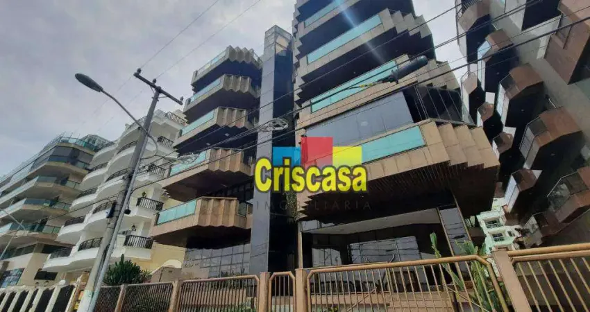 Apartamento com 4 dormitórios, 160 m² - venda por r$ 3.500.000,00 ou aluguel por r$ 12.950,00/mês - centro - cabo frio/rj