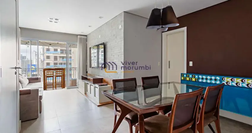 Apartamento mobiliado no Brooklin - 3 Dormitórios (2 Suítes)