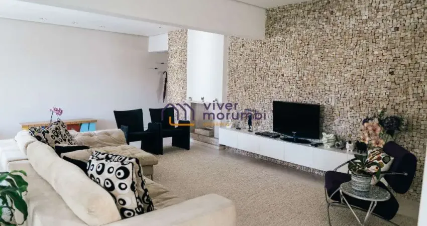 Cobertura duplex com 400m², 3 suítes e 6 vagas. Piscina, SPA, Sauna seca e Churrasqueira.