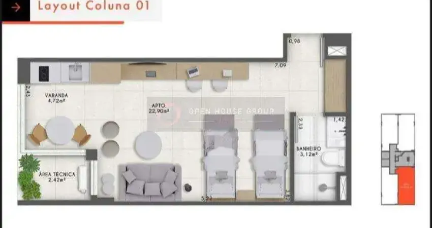 Open House vende LOFT em Icaraí (entre R. Gavião Peixoto e Av. Roberto Silveira)