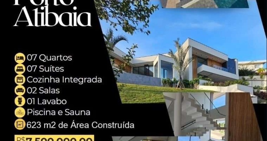 Casa em condomínio fechado com 7 quartos à venda na Das Bromélias, 100, Condomínio Porto Atibaia, Atibaia