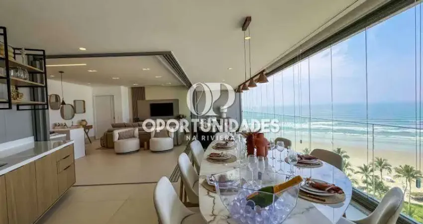Apartamento à venda, Pé na areia Frontal, 4 suítes, em Riviera de São Lourenço, Bertioga - SP