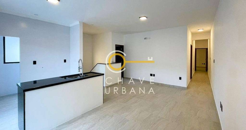 Casa Sobreposta Alta NOVA com 3 dormitórios à venda, 114 m² por R$ 840.000 - Vila Belmiro - Santos/SP