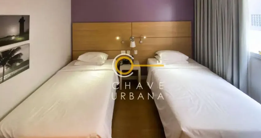 Apartamento com 1 dormitório à venda, 31 m² por r$ 465.000 - mobiliado - gonzaga - santos/sp