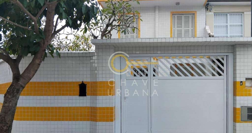 Sobrado com 2 dormitórios para alugar, 140 m² por R$ 4.300,00/mês - Campo Grande - Santos/SP