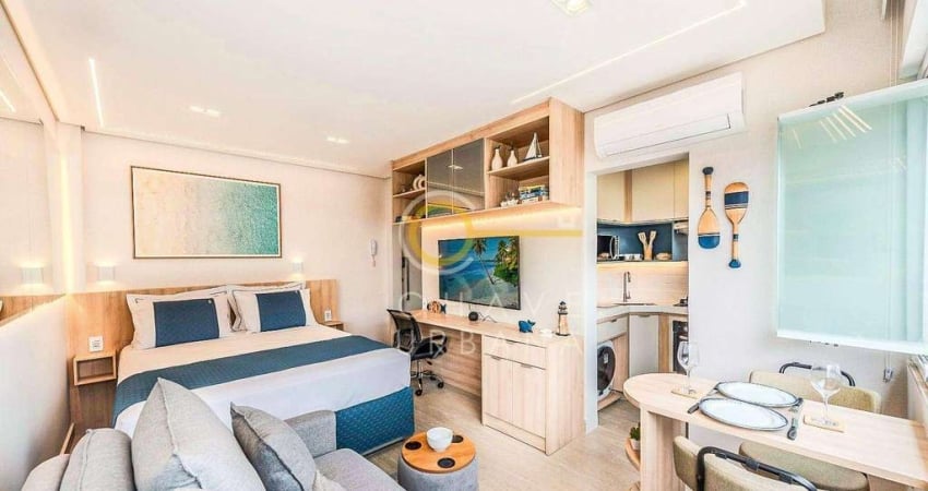 Studio com 1 dormitório, 31 m² - venda por R$ 550.000,00 ou aluguel por R$ 4.500,00/mês - Embaré - Santos/SP
