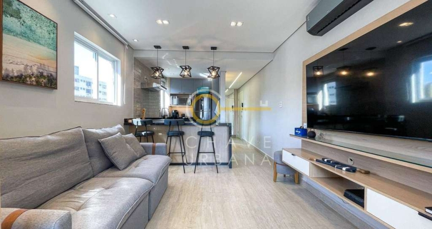 Loft com 1 dormitório, 49 m² - venda por R$ 690.000,00 ou aluguel por R$ 4.600,00/mês - Gonzaga - Santos/SP