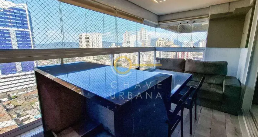 Apartamento com 3 dormitórios para alugar, 111 m² por R$ 8.800,02/mês - Ponta da Praia - Santos/SP