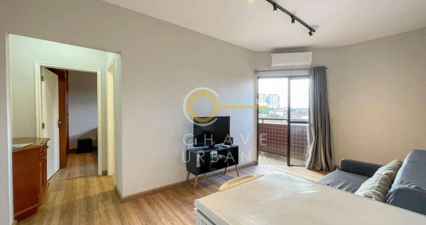 Apartamento com 1 dormitório para alugar, 51 m² por R$ 3.200,00/mês - Encruzilhada - Santos/SP