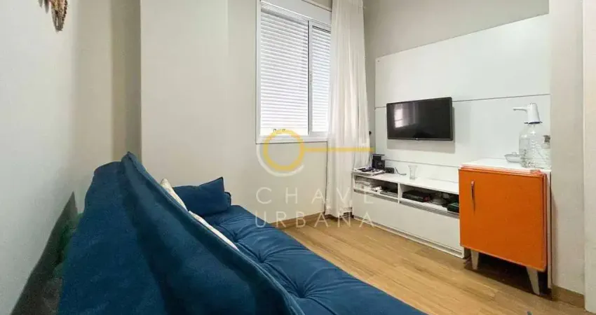 Kitnet com 1 dormitório à venda, 32 m² por r$ 300.000,00 - embaré - santos/sp