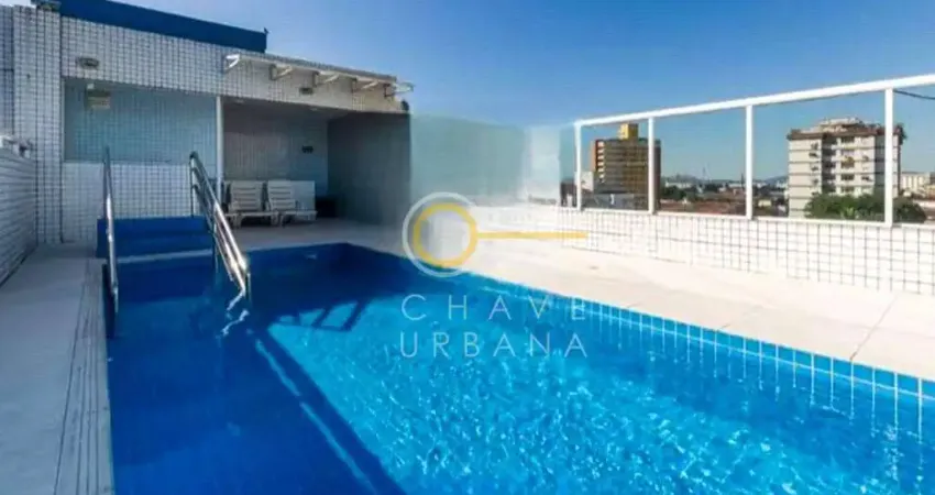 Apartamento com 1 dormitório à venda, 37 m² por r$ 350.000,00 - boqueirão - santos/sp