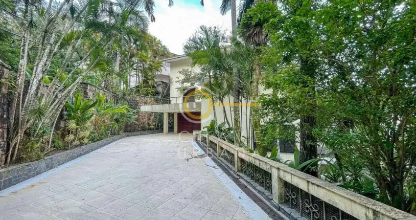 Casa com 6 dormitórios para alugar, 1000 m² por r$ 25.000,20/mês - morro santa terezinha - santos/sp