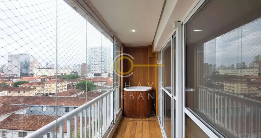 Apartamento com 2 dormitórios, 69 m² - venda por r$ 610.000,00 ou aluguel por r$ 5.000,00/mês - encruzilhada - santos/sp