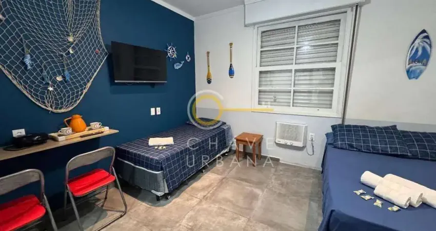 Kitnet com 1 dormitório à venda, 26 m² por r$ 290.000,00 - embaré - santos/sp