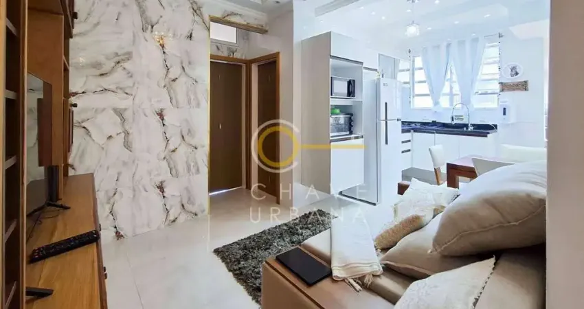Apartamento com 2 dormitórios à venda, 58 m² por r$ 660.000,00 - boqueirão - santos/sp
