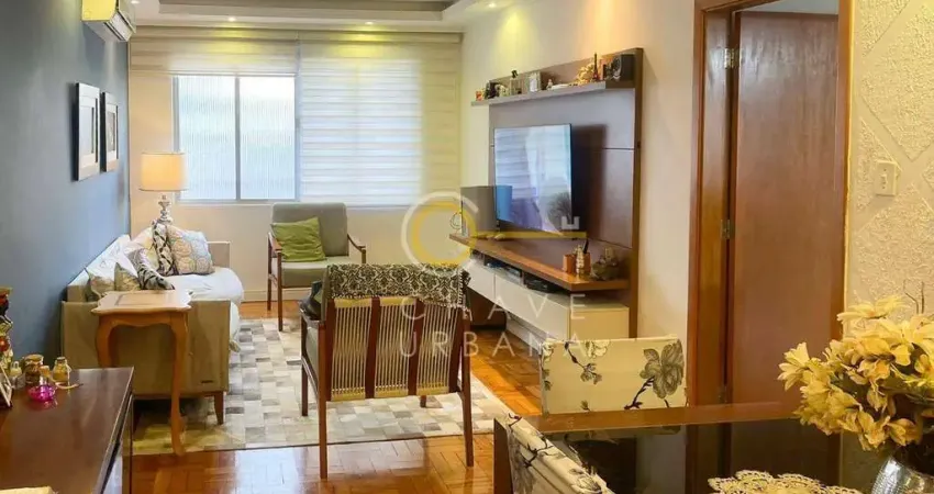 Apartamento com 2 dormitórios à venda, 80 m² por r$ 639.000,00 - boqueirão - santos/sp