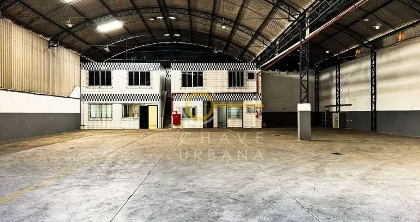 Galpão para alugar, 1000 m² por r$ 29.850/mês - vila matias - santos/sp